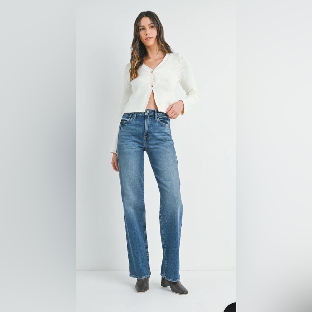Just Black Blue Straight Leg Jeans